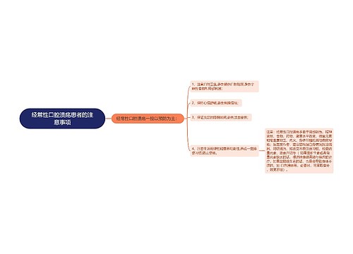 经常性口腔溃疡患者的注意事项