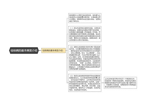 结核病的基本病变介绍