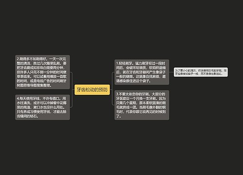 牙齿松动的预防