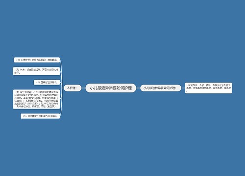 小儿尿液异常要如何护理