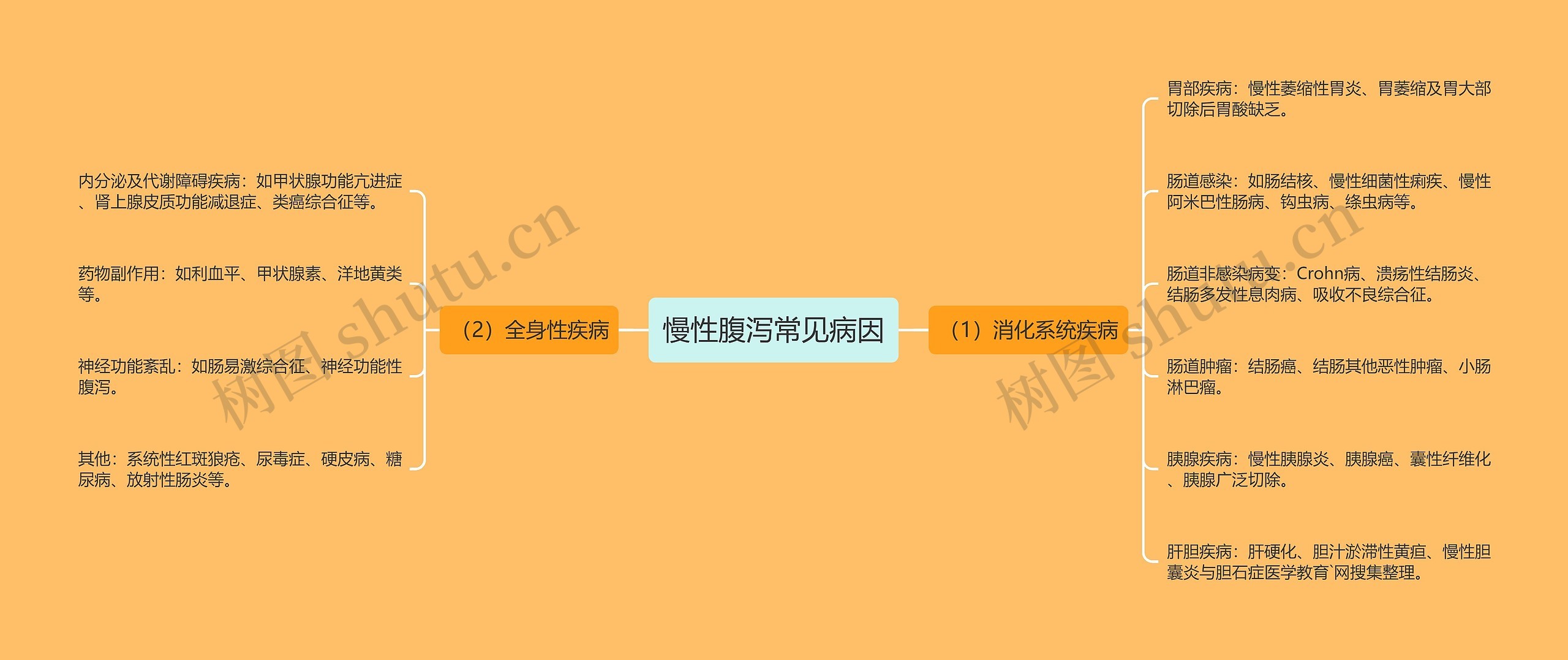 慢性腹泻常见病因