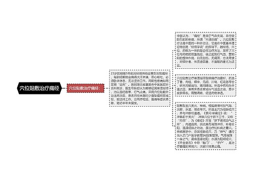 穴位贴敷治疗痛经