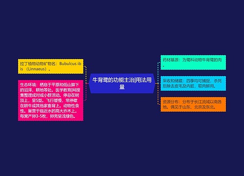 牛背鹭的功能主治|用法用量