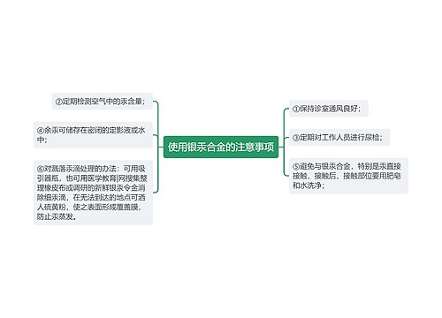 使用银汞合金的注意事项