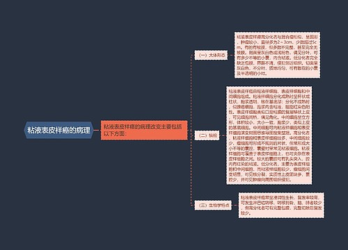 粘液表皮样癌的病理