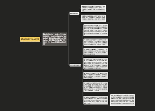 精神障碍的饮食护理