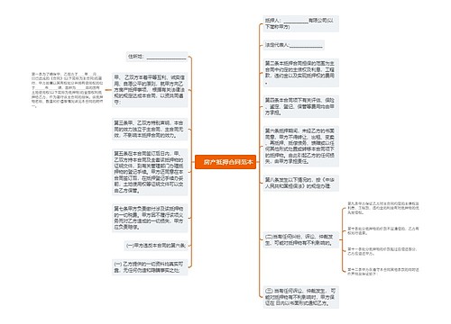 　房产抵押合同范本