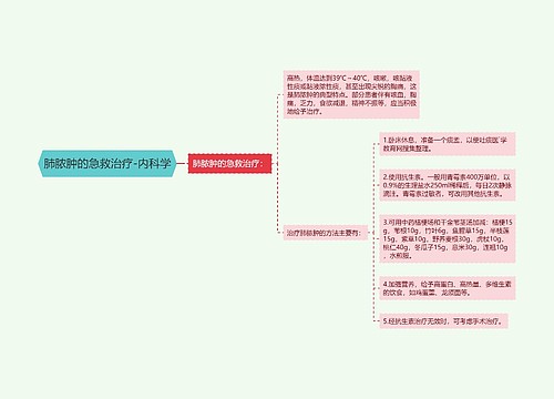 肺脓肿的急救治疗-内科学