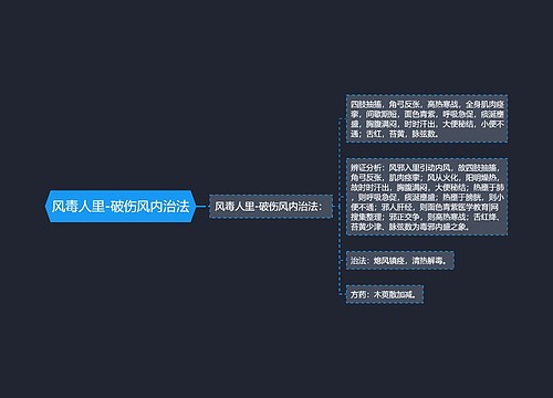 风毒人里-破伤风内治法