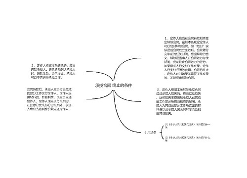 承揽合同 终止的条件