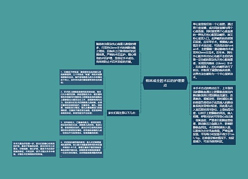 格林或全腔术后的护理要点