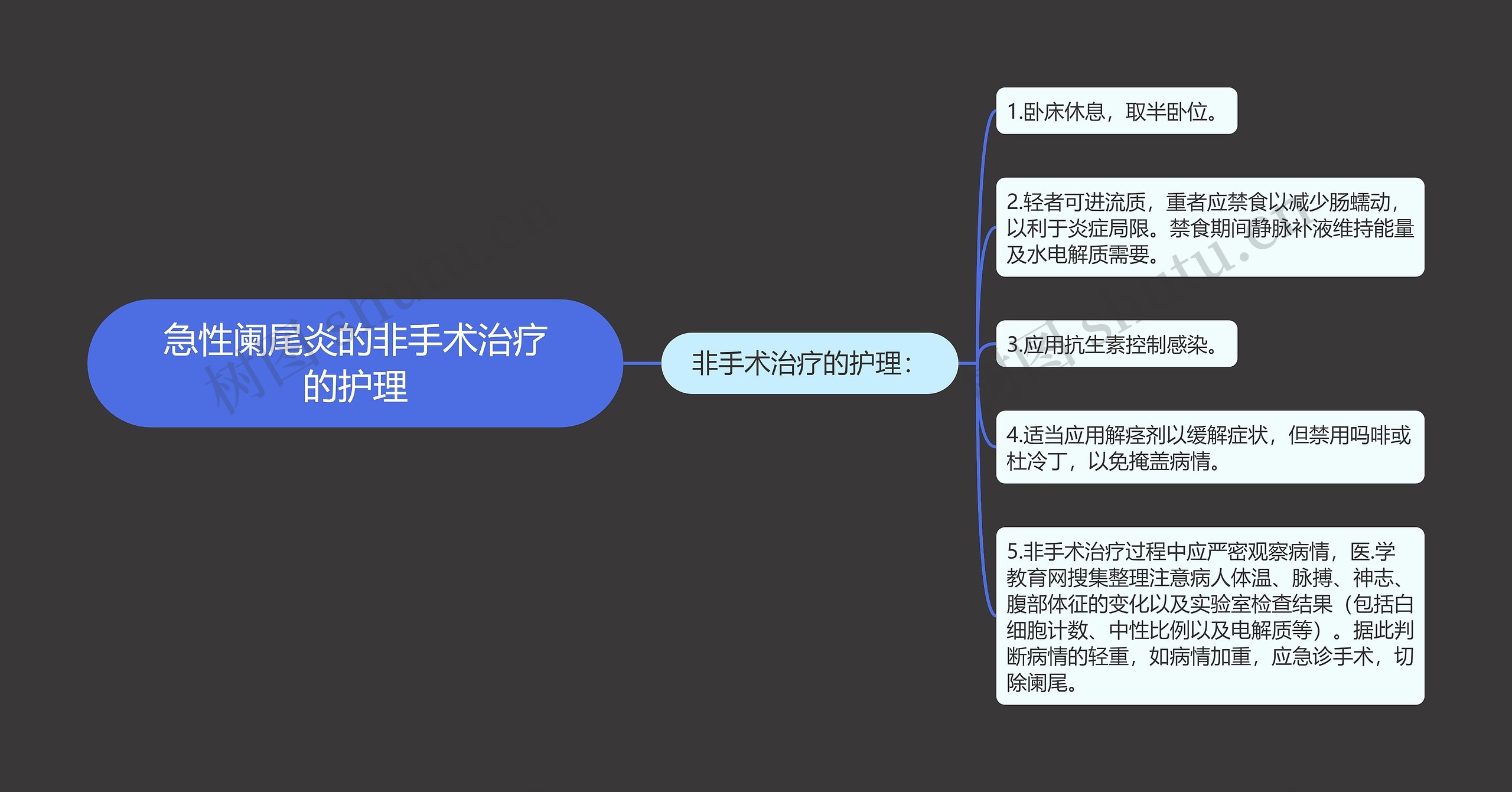 急性阑尾炎的非手术治疗的护理