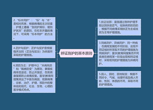 辨证施护的基本原则