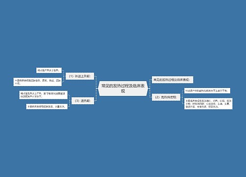 常见的发热过程及临床表现