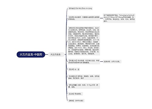 大五爪金龙-中医药