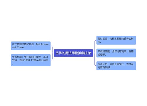 岳桦的用法用量|功能主治