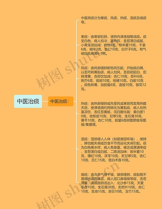 中医治痰思维导图_编号p6835385-TreeMind树图