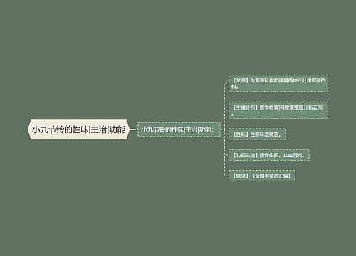 小九节铃的性味|主治|功能