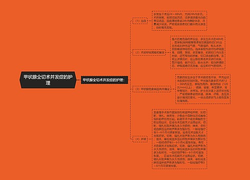 甲状腺全切术并发症的护理