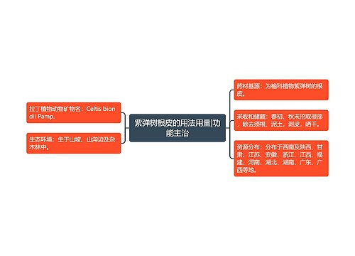 紫弹树根皮的用法用量|功能主治