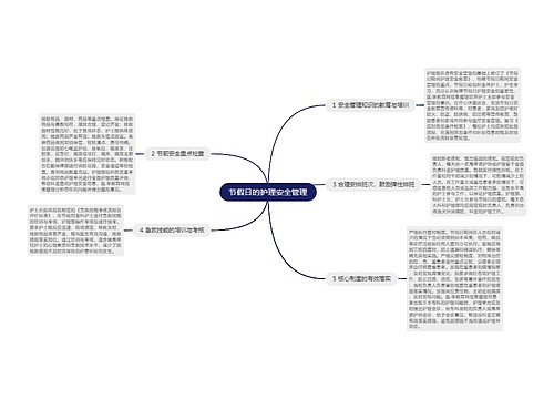 节假日的护理安全管理