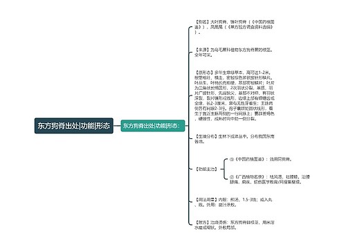 东方狗脊出处|功能|形态