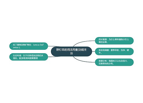 野灯草的用法用量|功能主治