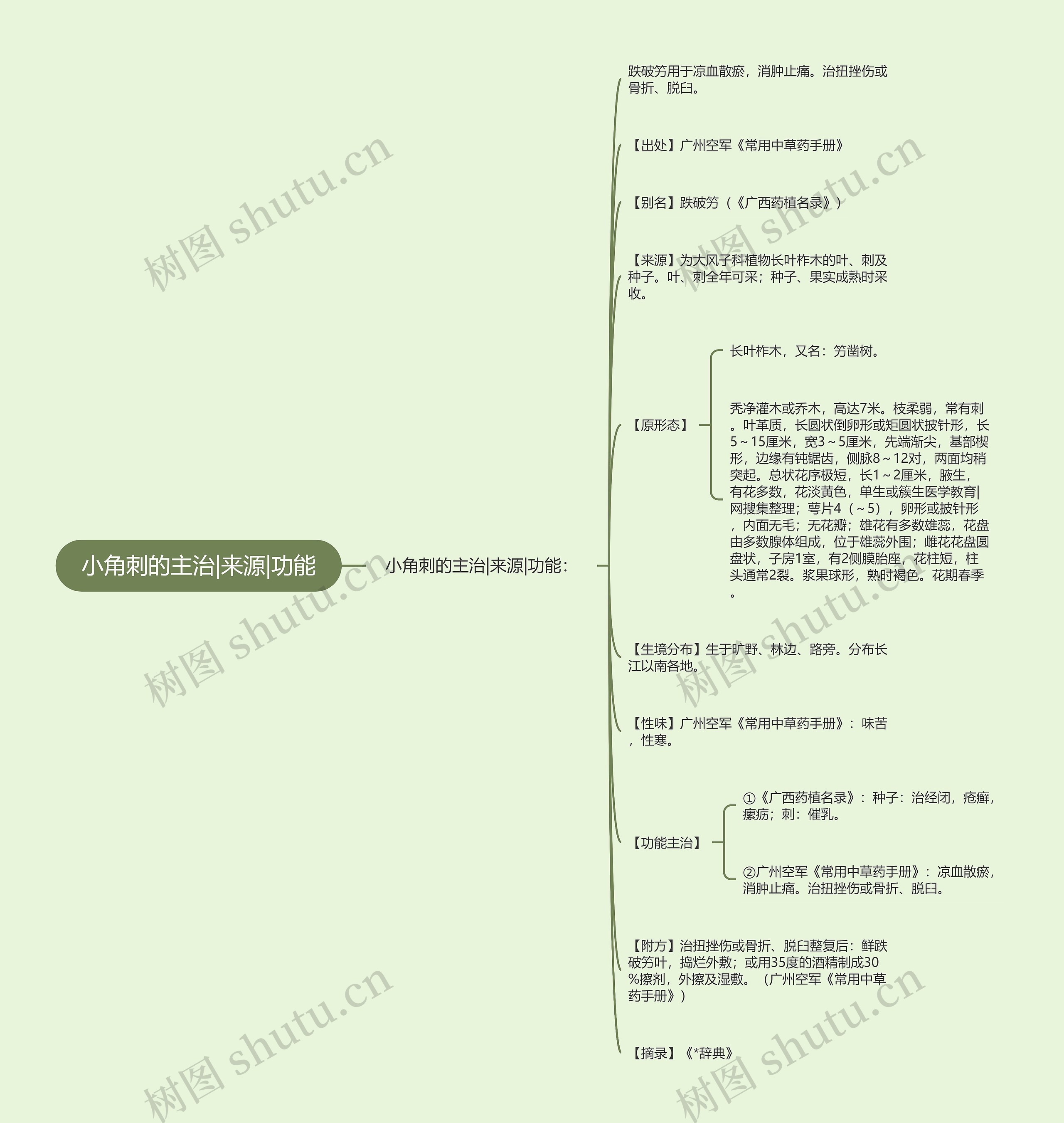 小角刺的主治|来源|功能 小角刺的主治|来源|功能