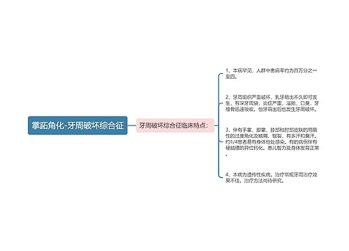 掌跖角化-牙周破坏综合征