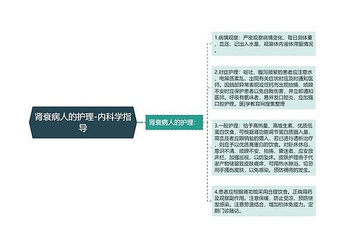 肾衰病人的护理-内科学指导