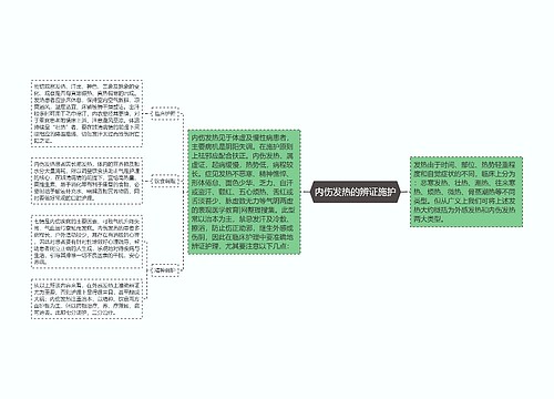 内伤发热的辨证施护