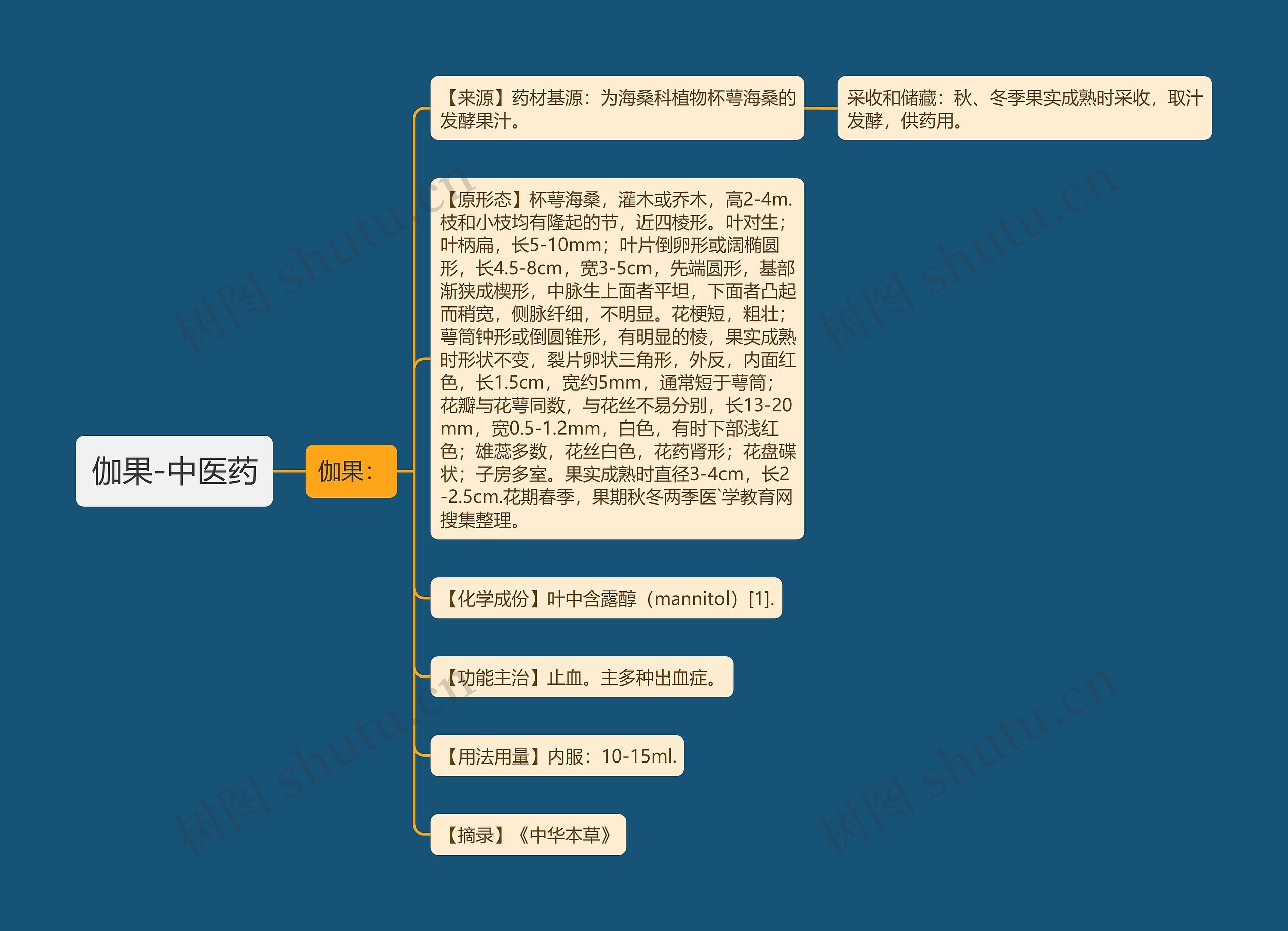 伽果-中医药思维导图