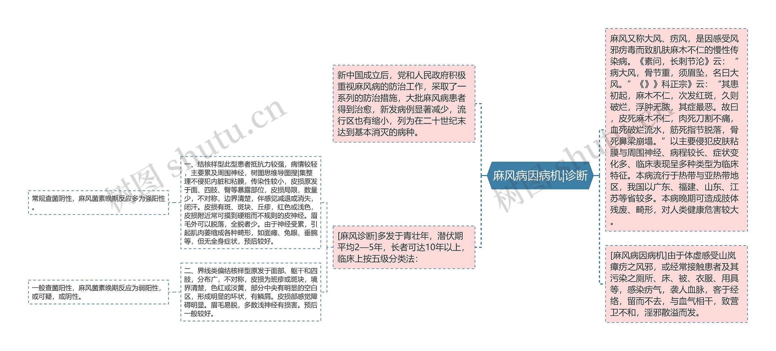 麻风病因病机|诊断思维导图