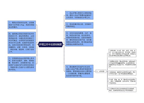 护理工作中交接班制度