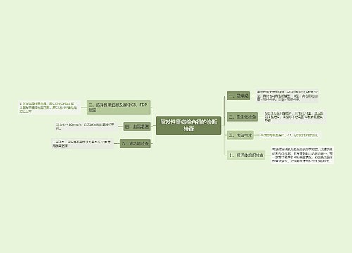 原发性肾病综合征的诊断检查