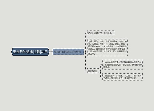 至宝丹的组成|主治|功用