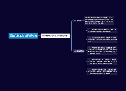 骨髓移植的基础护理知识