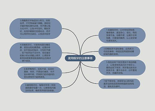 使用假牙的注意事项