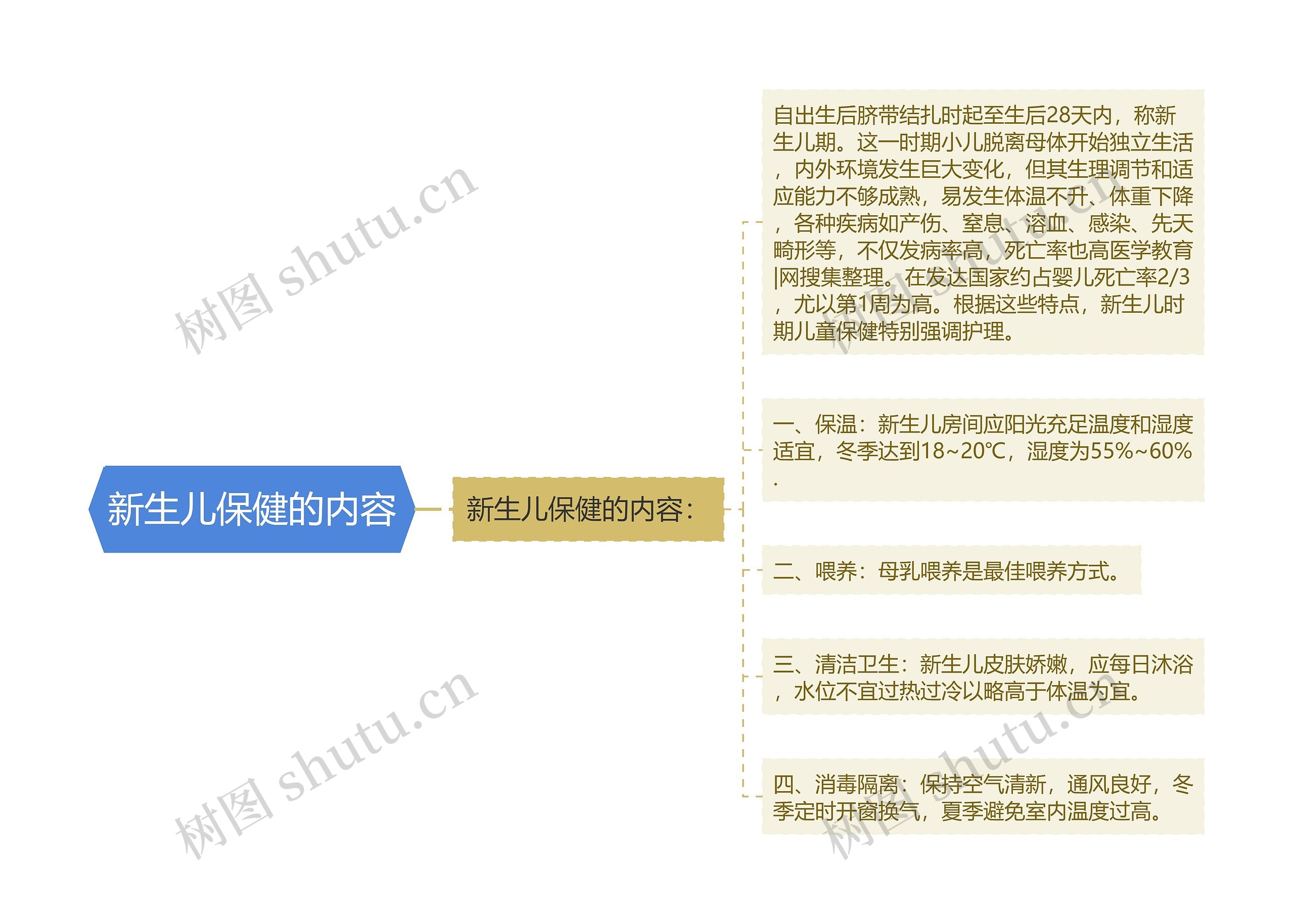 新生儿保健的内容思维导图