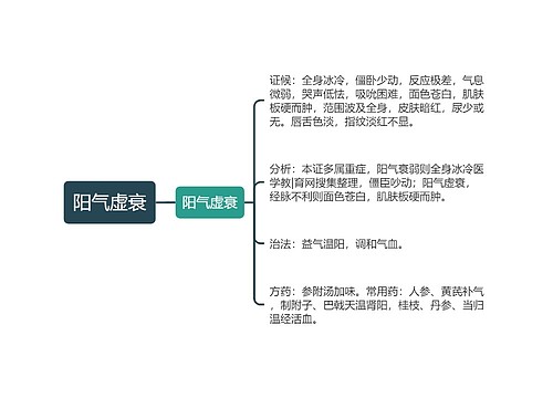 阳气虚衰