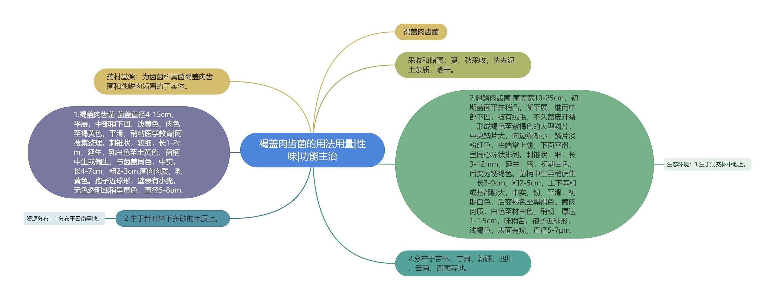 褐盖肉齿菌的用法用量|性味|功能主治 褐盖肉齿菌的用法用量|性味|功能主治