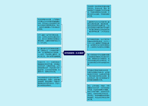 牙列美需用一生来维护
