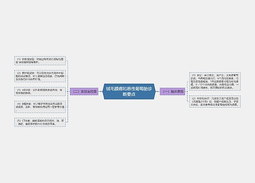 绒毛膜癌和恶性葡萄胎诊断要点