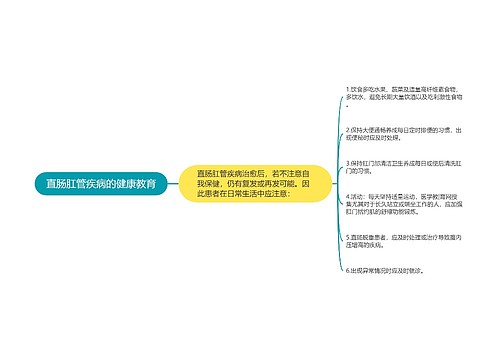 直肠肛管疾病的健康教育