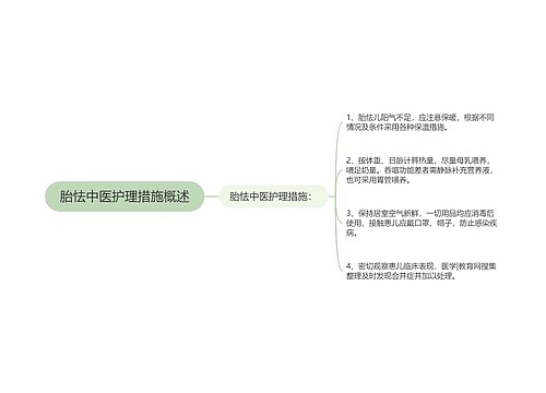 胎怯中医护理措施概述