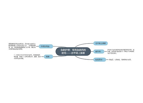 急救护理：常用急救药的使用——去甲肾上腺素