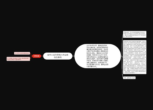 定作人应对承揽人作业受伤负责吗