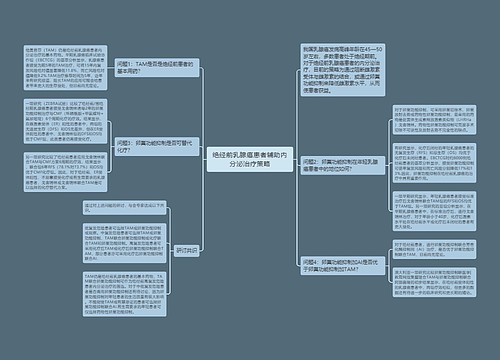 绝经前乳腺癌患者辅助内分泌治疗策略