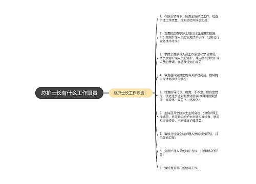 总护士长有什么工作职责