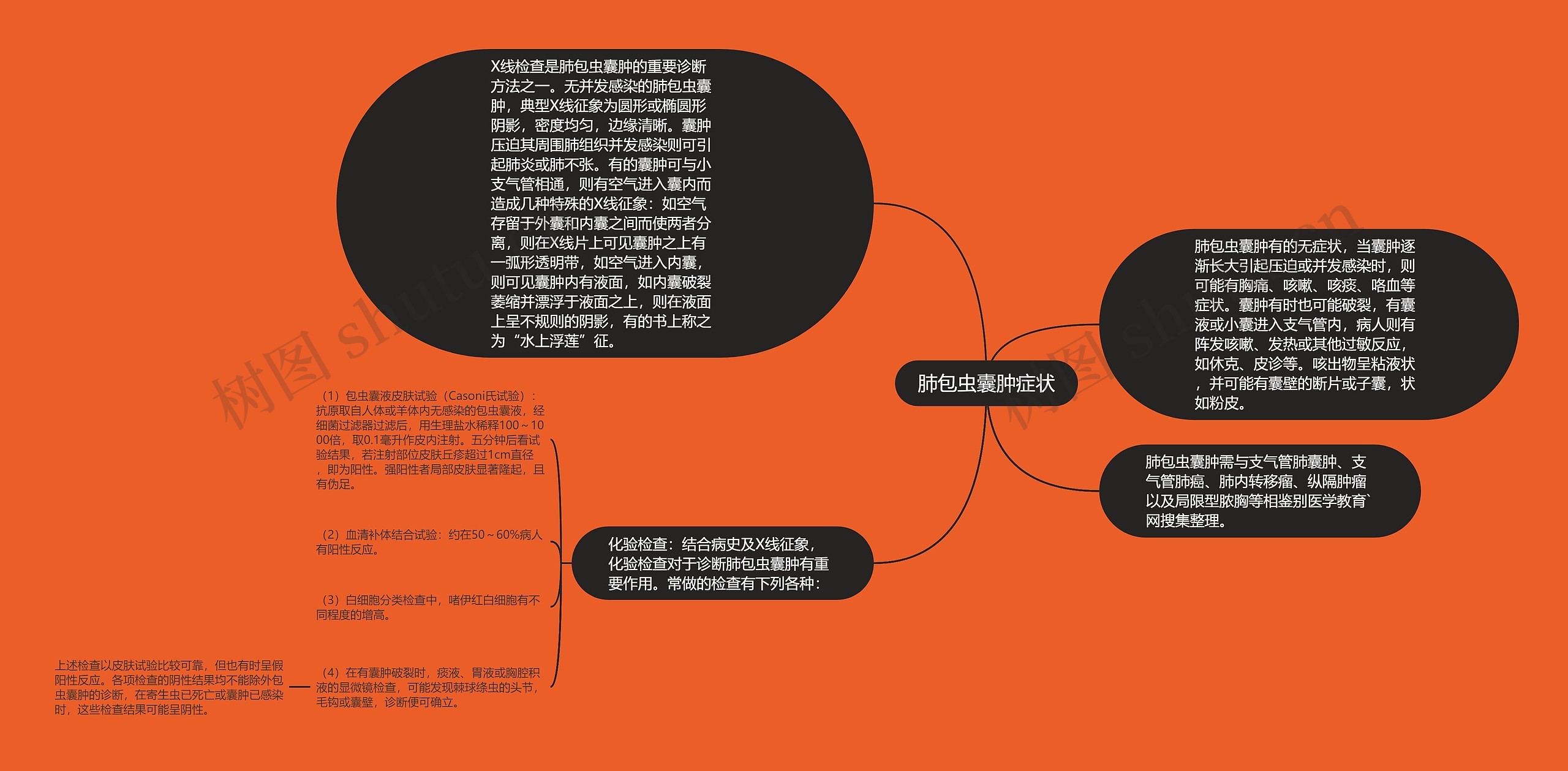 肺包虫囊肿症状思维导图